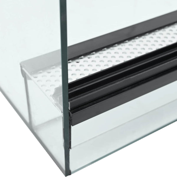vidaXL Terrarium with Storage Transparent 30 x 30 x 30 cm Glass