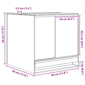 vidaXL Terrarium with Storage Transparent 30 x 30 x 30 cm Glass
