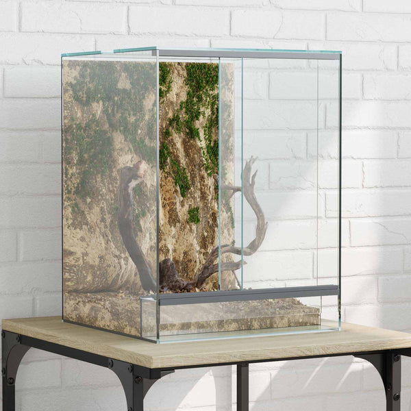 vidaXL Terrarium with Storage Transparent 30 x 30 x 40 cm Glass