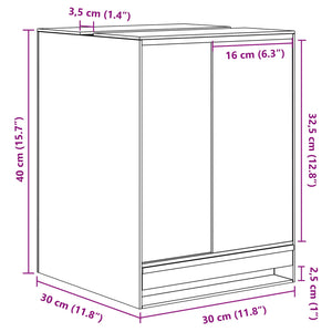 vidaXL Terrarium with Storage Transparent 30 x 30 x 40 cm Glass