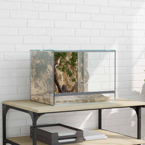 vidaXL Terrarium with Storage Transparent 40 x 30 x 30 cm Glass