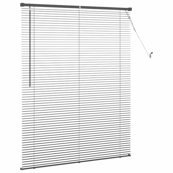Venetian Jalousie Silber Grau 150x120cm