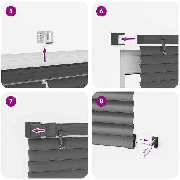 Silbergraue PVC Jalousie 150 x 130 cm