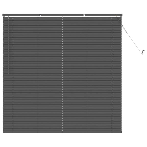 Silbergraue PVC Jalousie 150 x 130 cm