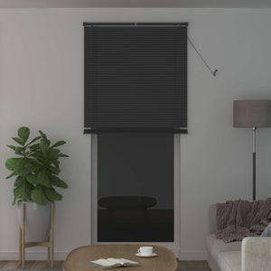 Silbergraue PVC Jalousie 213 x 90 cm