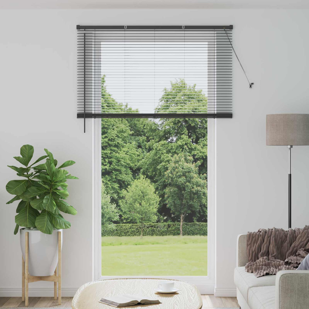 Silber Graue PVC Jalousie 213 x 130 cm