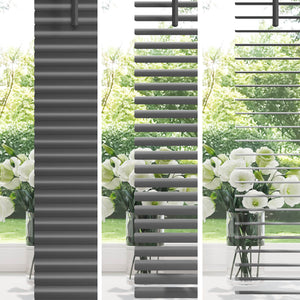 Silber Graue PVC Jalousie 213 x 130 cm