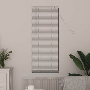 Weiße PVC Jalousie 150 x 50 cm