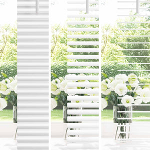Weiße PVC Jalousie 150 x 50 cm