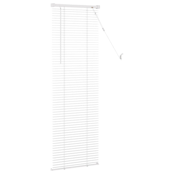 Weiße PVC Jalousie 150 x 50 cm