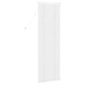 Weiße PVC Jalousie 150 x 50 cm