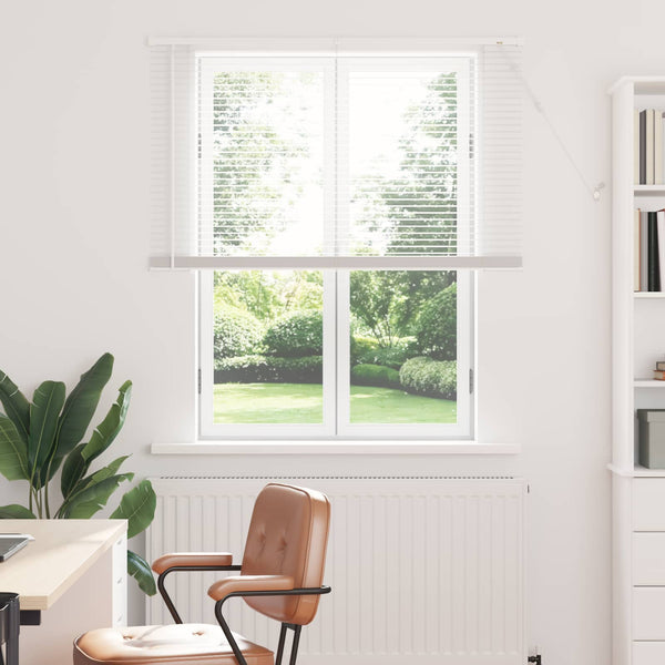 Weiße PVC Jalousie 150 x 120 cm