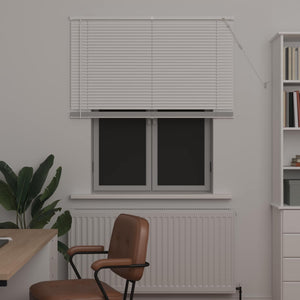 Weiße PVC Jalousie 150 x 120 cm