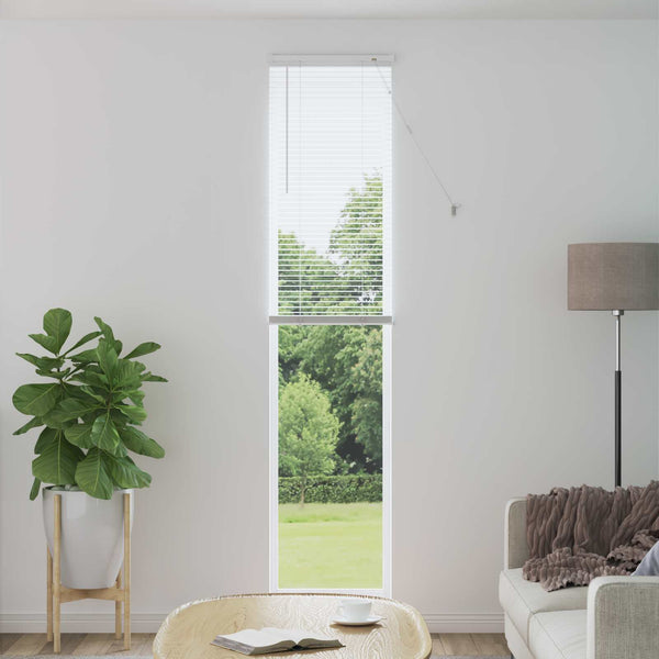 Weiße PVC Jalousie 213 x 60 cm
