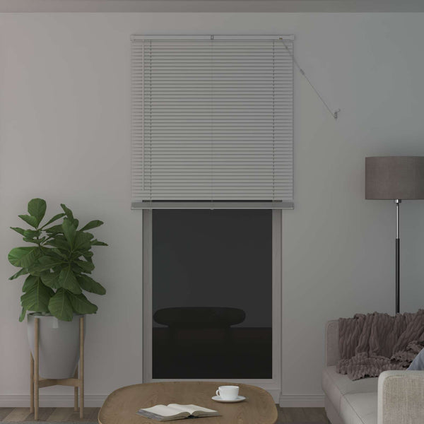 vidaXL Venetian Blind White 213 x 90 cm PVC