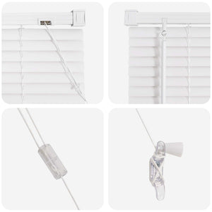 vidaXL Venetian Blind White 213 x 100 cm PVC