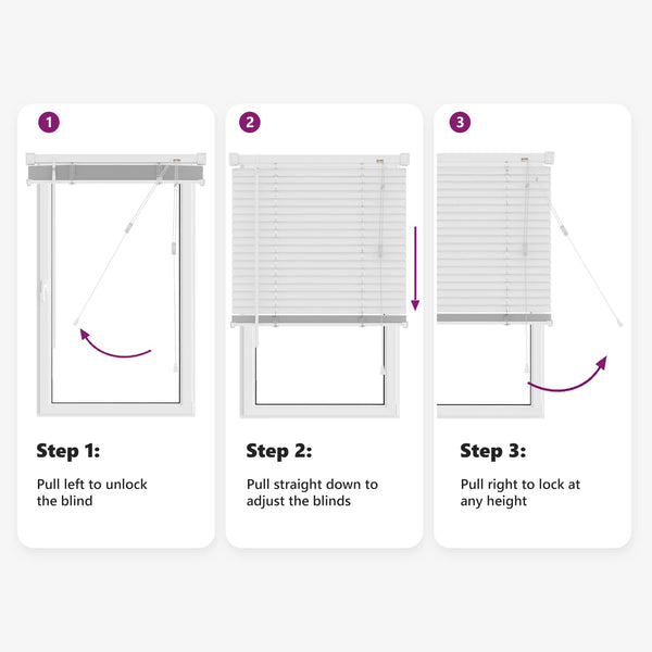 vidaXL Venetian Blind White 213 x 100 cm PVC