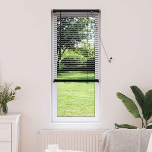 vidaXL Venetian Blind Black 150 x 40 cm PVC