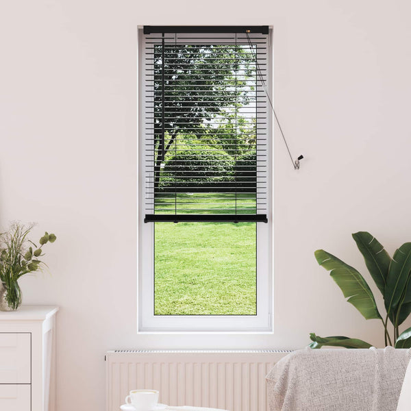 vidaXL Venetian Blind Black 150 x 40 cm PVC