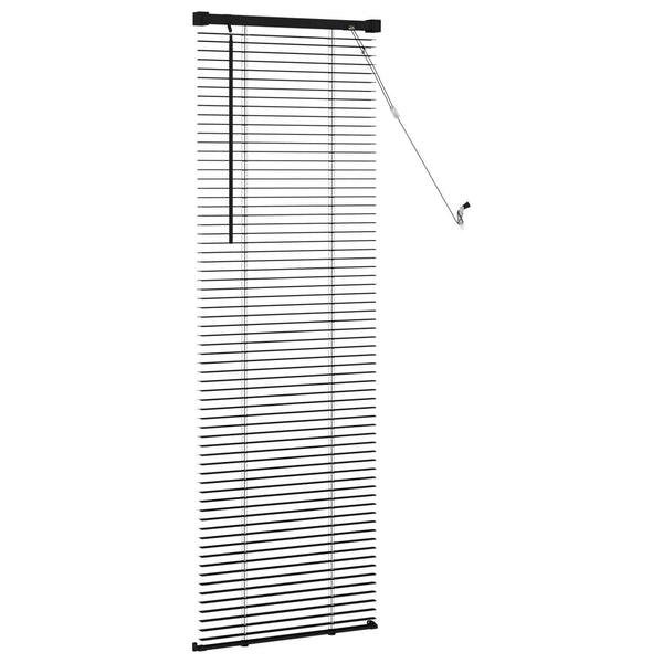 vidaXL Venetian Blind Black 150 x 40 cm PVC