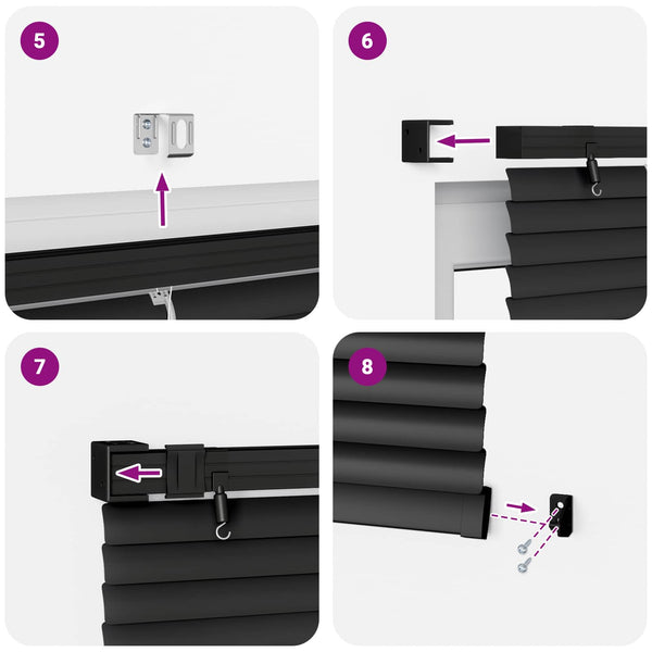 vidaXL Venetian Blind Black 150 x 120 cm PVC