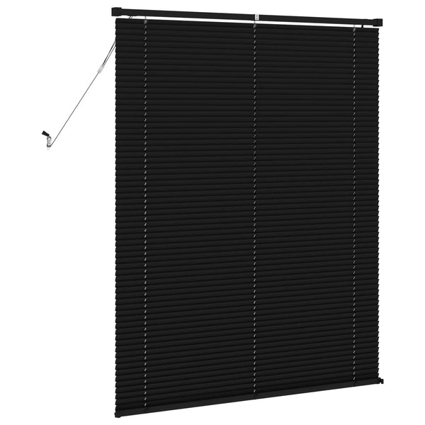 vidaXL Venetian Blind Black 150 x 120 cm PVC