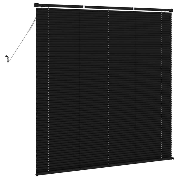 vidaXL Venetian Blind Black 150 x 160 cm PVC