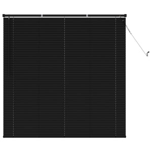 vidaXL Venetian Blind Black 150 x 160 cm PVC