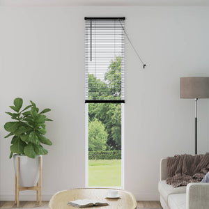 vidaXL Venetian Blind Black 213 x 50 cm PVC