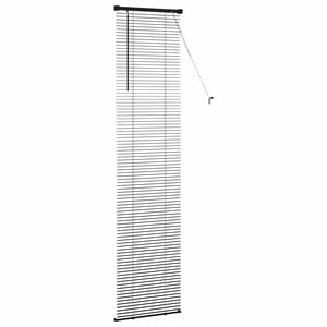 vidaXL Venetian Blind Black 213 x 50 cm PVC