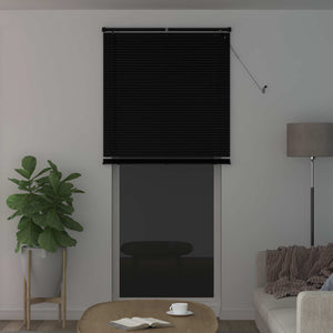 vidaXL Venetian Blind Black 213 x 80 cm PVC