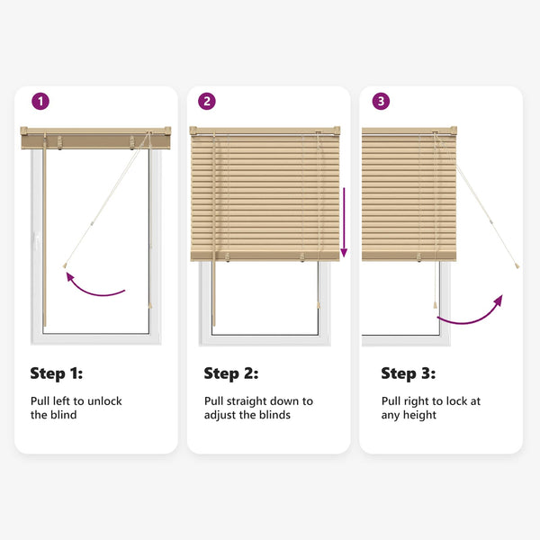 vidaXL Venetian Blind Light Brown with Pattern 150 x 140 cm PVC