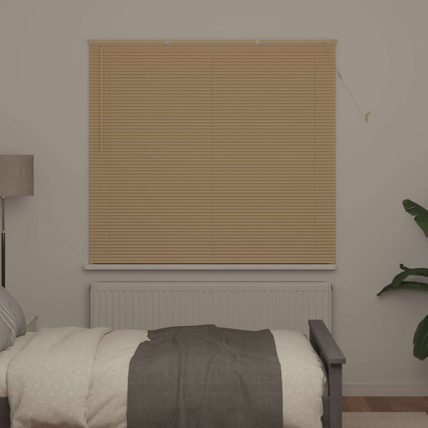 vidaXL Venetian Blind Light Brown with Pattern 150 x 160 cm PVC
