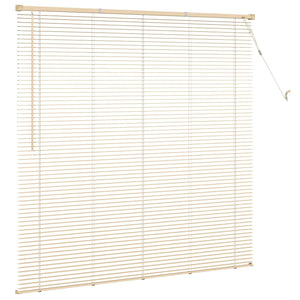 vidaXL Venetian Blind Light Brown with Pattern 150 x 160 cm PVC