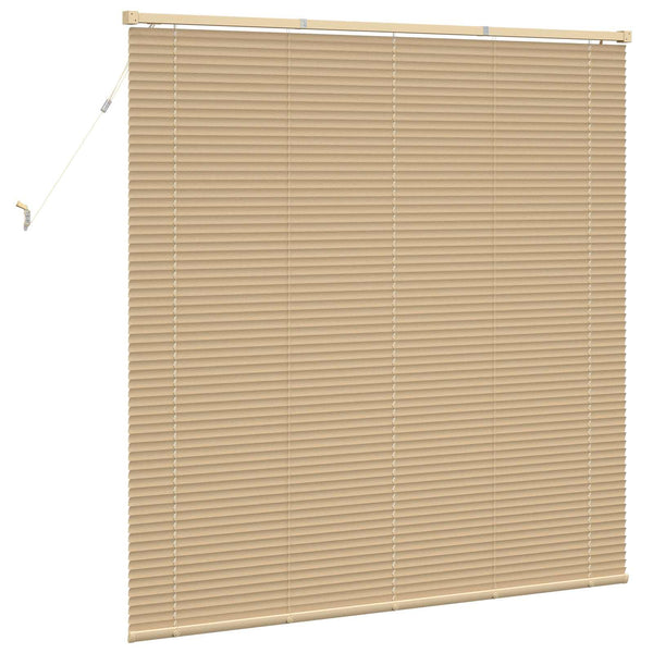 vidaXL Venetian Blind Light Brown with Pattern 150 x 160 cm PVC