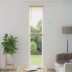 vidaXL Venetian Blind Light Brown with Pattern 213 x 40 cm PVC