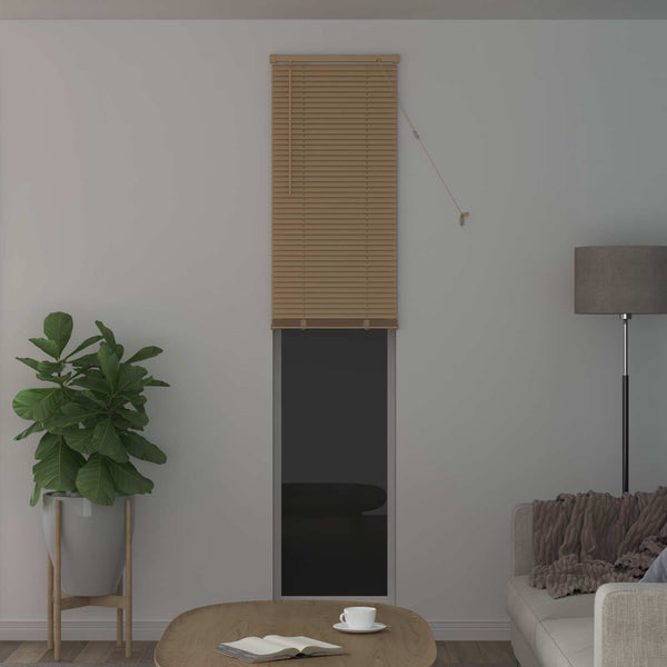 vidaXL Venetian Blind Light Brown with Pattern 213 x 40 cm PVC