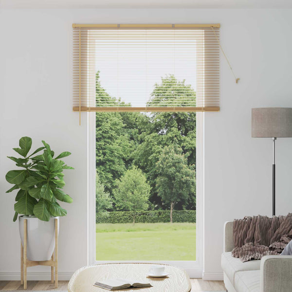 vidaXL Venetian Blind Light Brown with Pattern 213 x 140 cm PVC