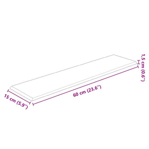vidaXL Wall Headboards 12 pcs Grey 60 x 15 cm Fabric