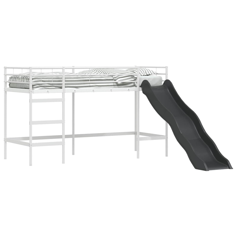 Kinder Hochbett mit Rutsche 90x190 cm