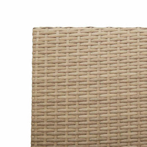 Garten Stapelstühle 4er Set Creme Braun