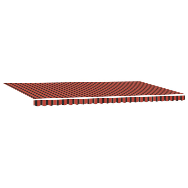vidaXL Retractable Awning Orange and Brown 600 x 300 cm