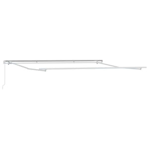 vidaXL Retractable Awning Orange and Brown 450 x 300 cm