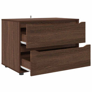 Aufbewahrungsschrank Braun Eichen-Optik 80x48x57 cm