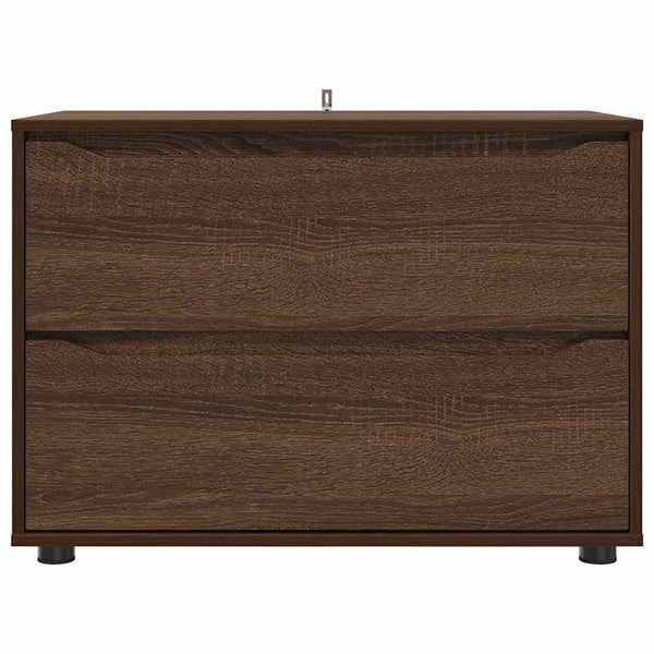 Aufbewahrungsschrank Braun Eichen-Optik 80x48x57 cm
