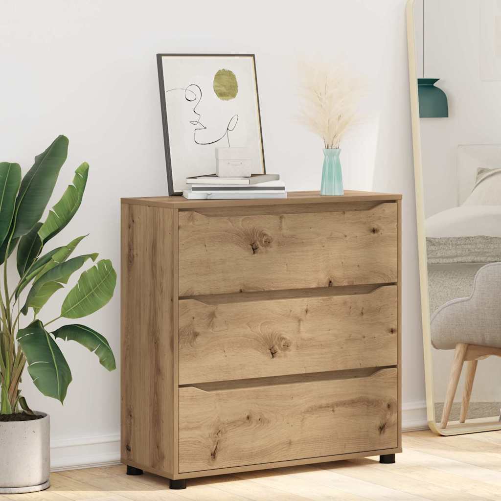 Aufbewahrungsschrank Artisan Eiche 80x31x81cm