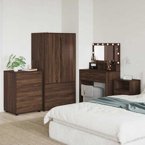 vidaXL Storage Cabinet Brown Oak Look 60 x 48 x 81 cm