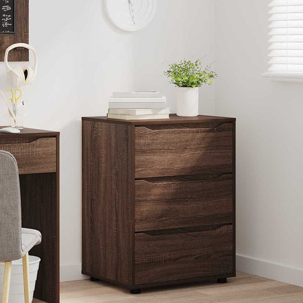 vidaXL Storage Cabinet Brown Oak Look 60 x 48 x 81 cm