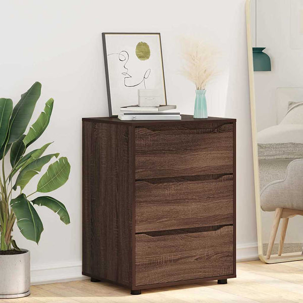 vidaXL Storage Cabinet Brown Oak Look 60 x 48 x 81 cm