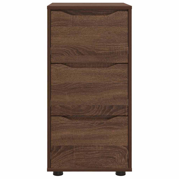 Aufbewahrungsschrank Braun Eichenoptik 40x48x81cm